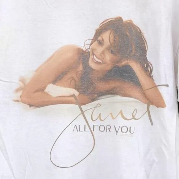 Janet Jackson All For You World Tour Pop Icon Concert Graphic T-Shirt 166 - Picture 2 of 5
